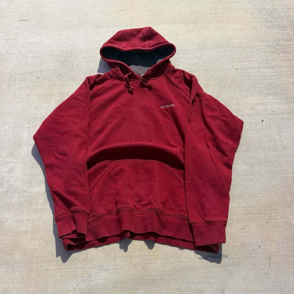 Columbia Sportswear Company Red Pullover Hoodie Sweatshirt XL